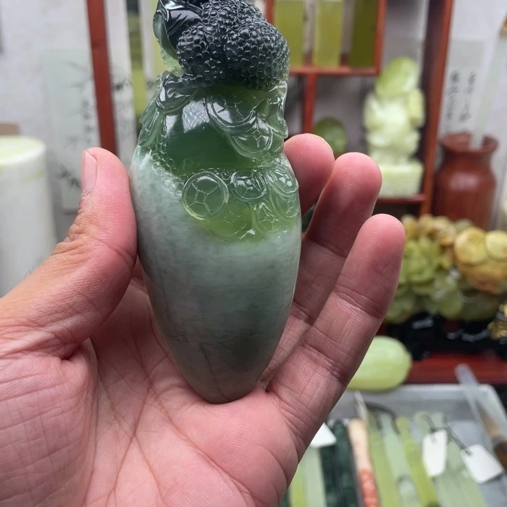 未镶嵌岫玉四大名玉手把