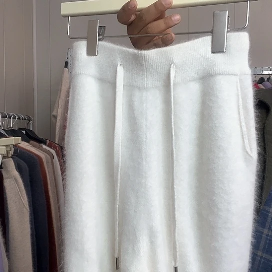 161白色直筒阔腿裤93