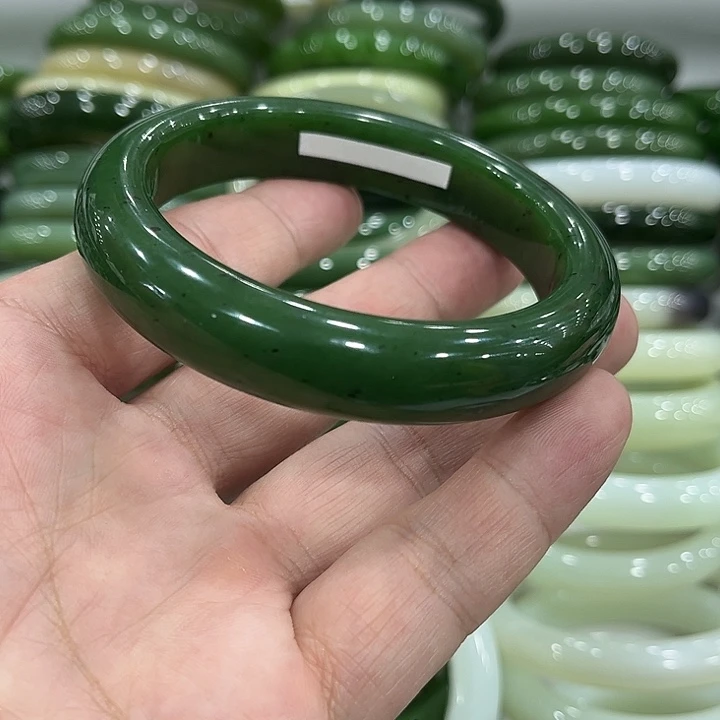 和田玉未镶嵌手镯61～1