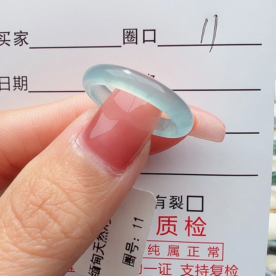 未镶嵌戒指翡翠幸**?戒指