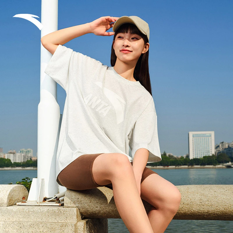 【达人专属】安踏正品情侣速干T短袖t恤2025夏季新款休闲圆领针织