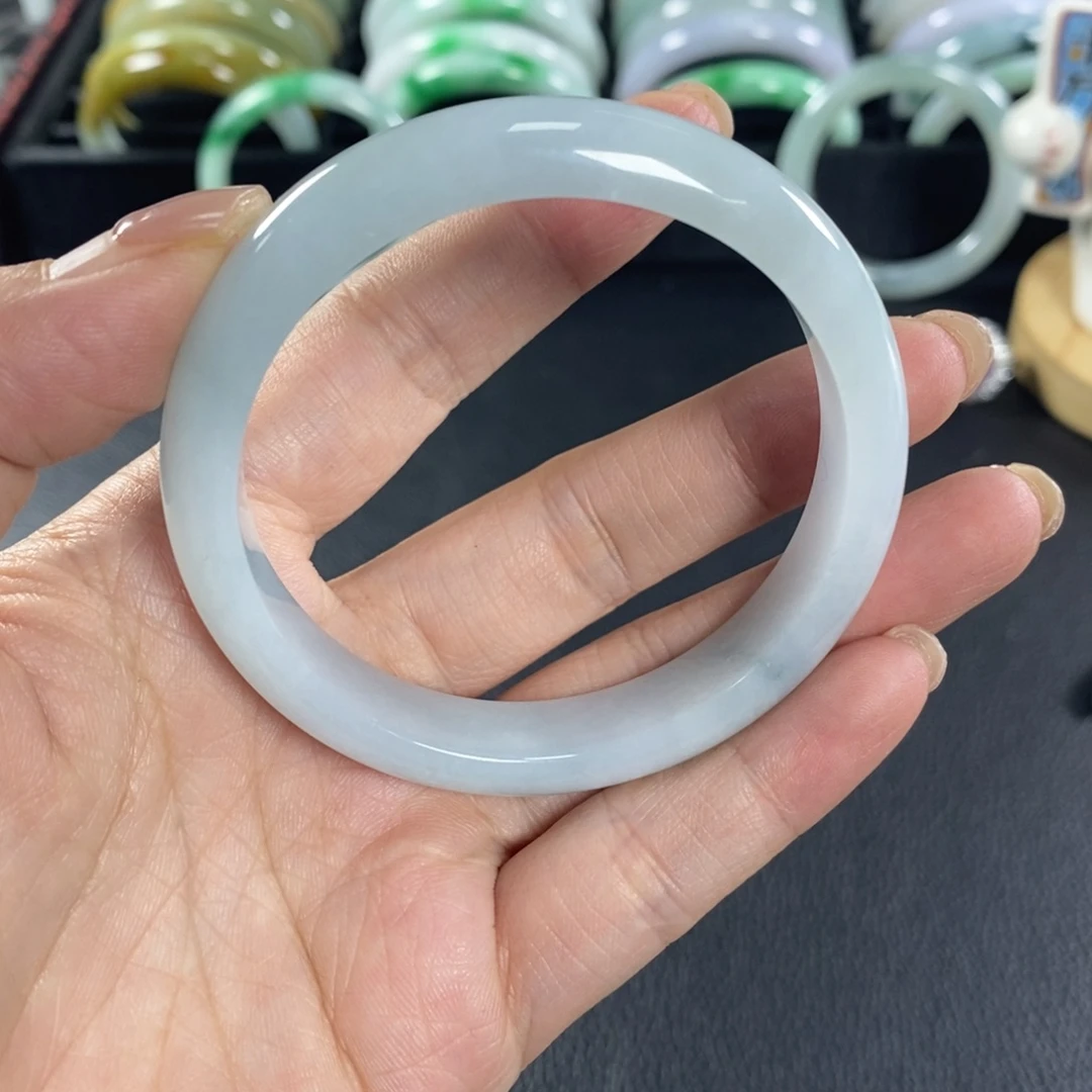 翡翠未镶嵌手镯天然翡翠手镯55