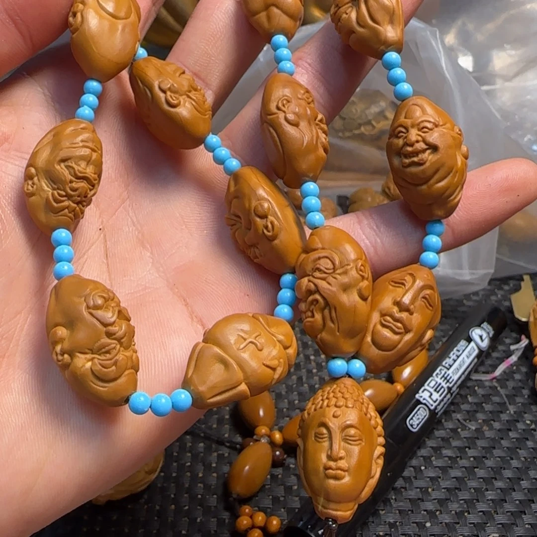 橄榄核手串/手链十八罗汉浡挂