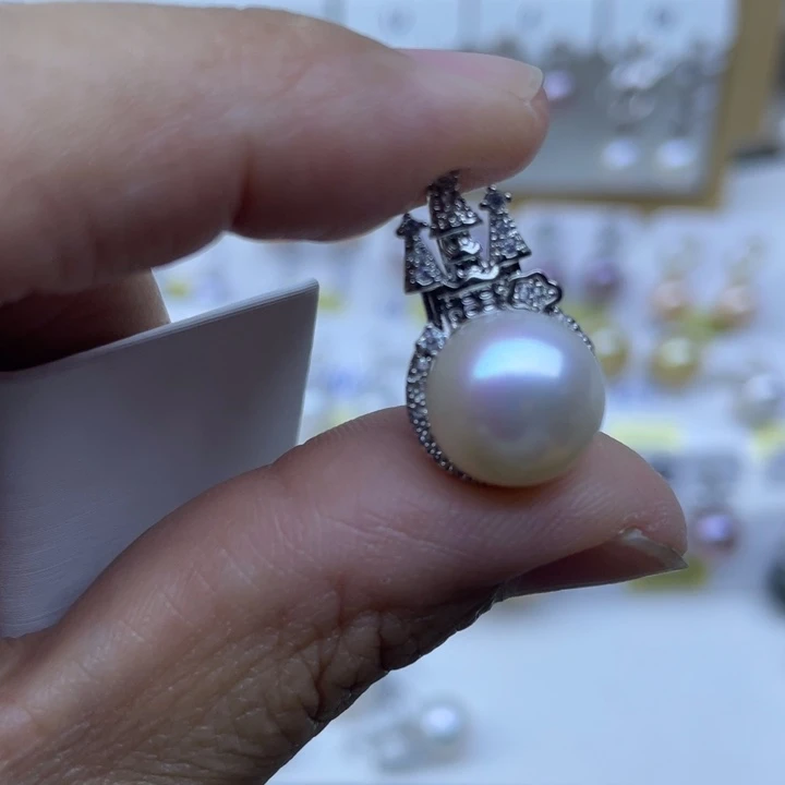 小***菜淡水珍珠未镶嵌颈饰