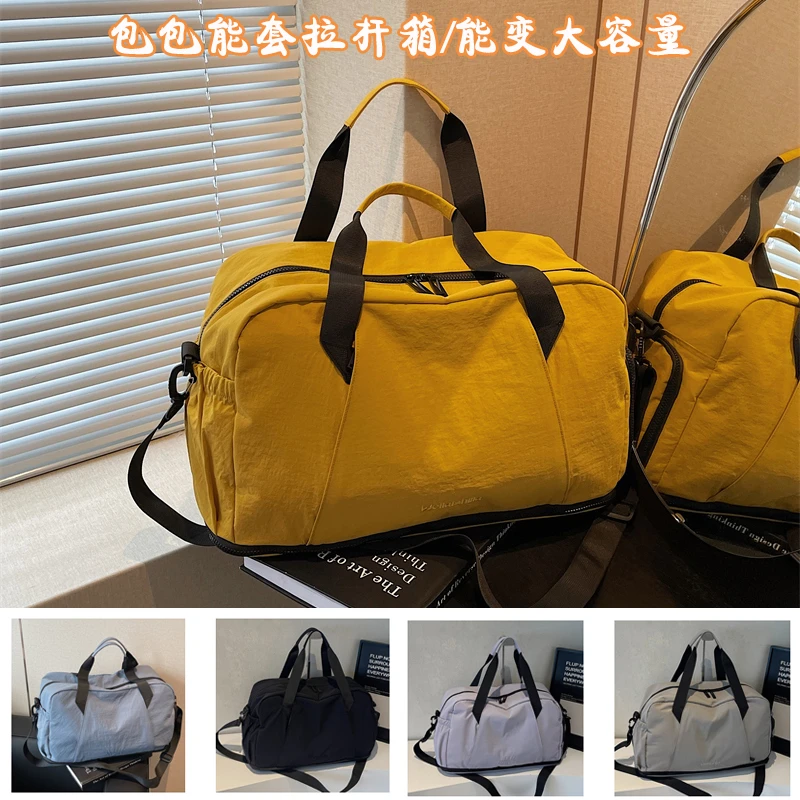 大容量扩展出差旅行包女轻便时尚短途手提旅游包男学生行李收纳包