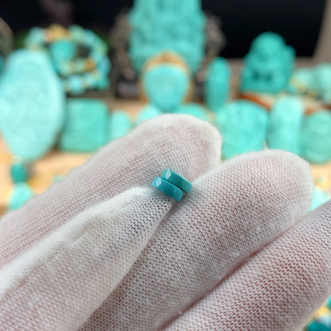 美***选未镶嵌绿松石隔片
