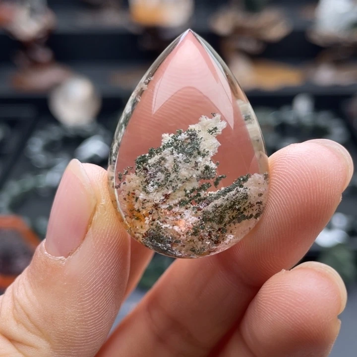 未镶嵌水晶颈饰彩幽灵聚宝盆水滴吊坠