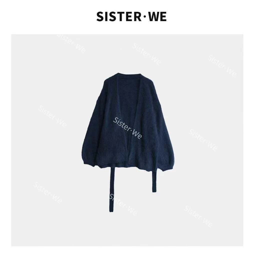 薇姐【秋日絮语】Sister·We秋冬氛围感腰带设计开襟外套  6228