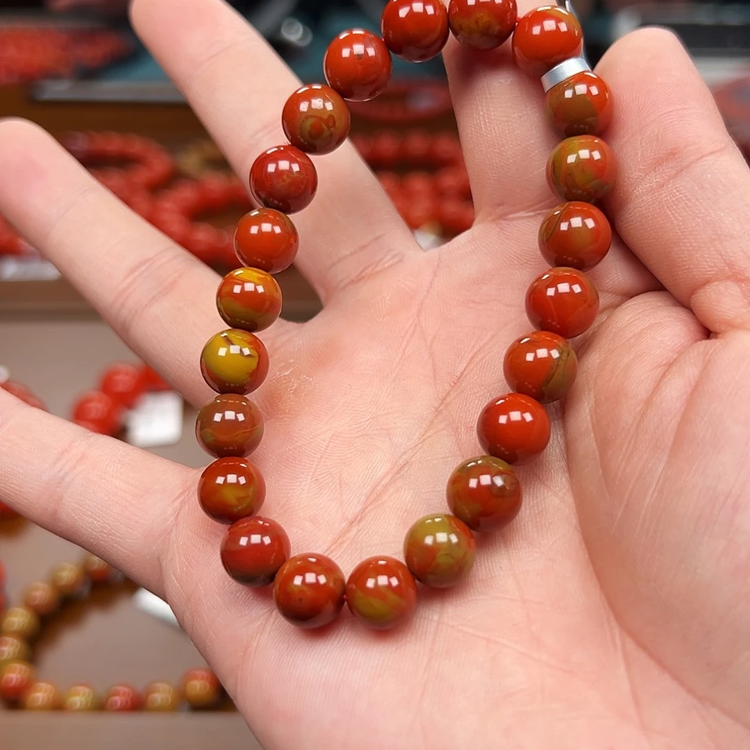 南红玛瑙未镶嵌手链