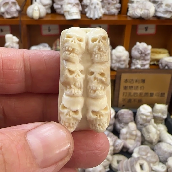 非金属配饰鹿角雕刻手牌特价