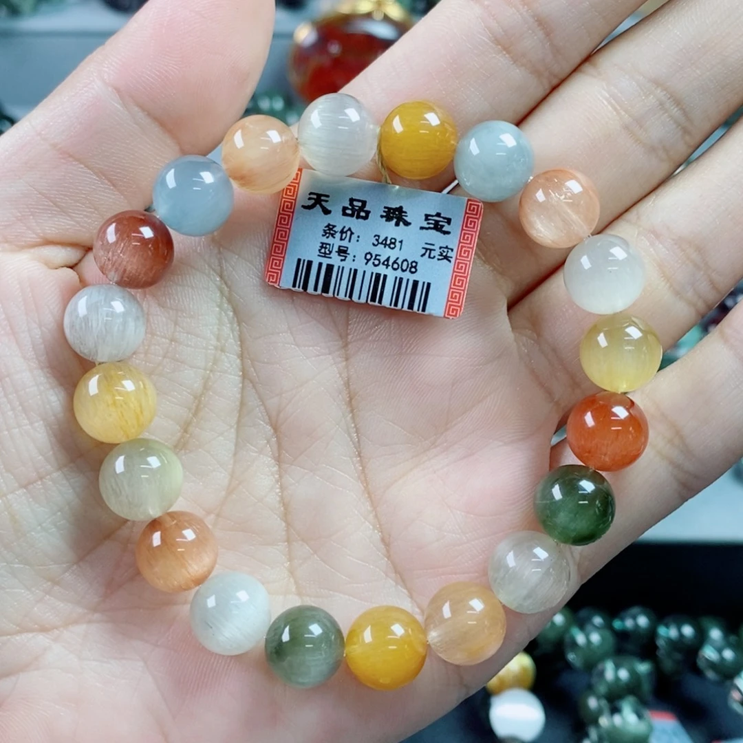 水晶手链未镶嵌彩兔毛954608余款