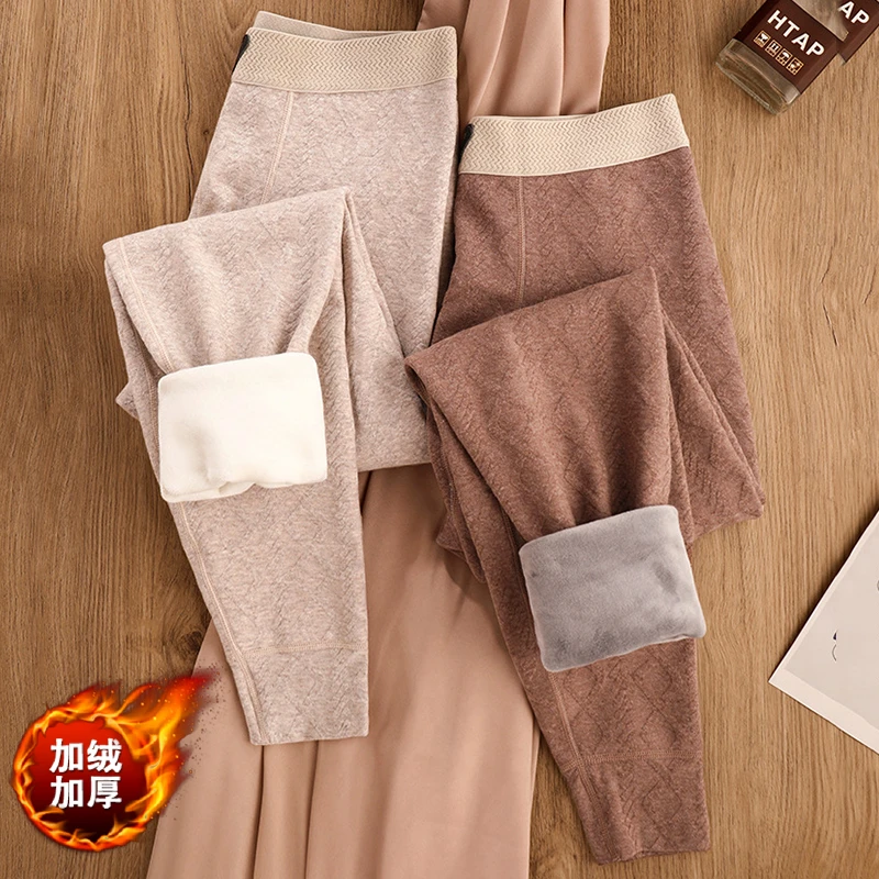 男士纯棉保暖裤加绒加厚男生青年秋冬季衬裤防寒舒适修身打底秋裤