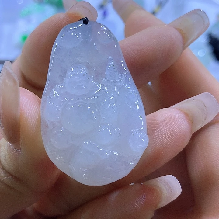 翡翠未镶嵌颈饰天然翡翠A货吊坠