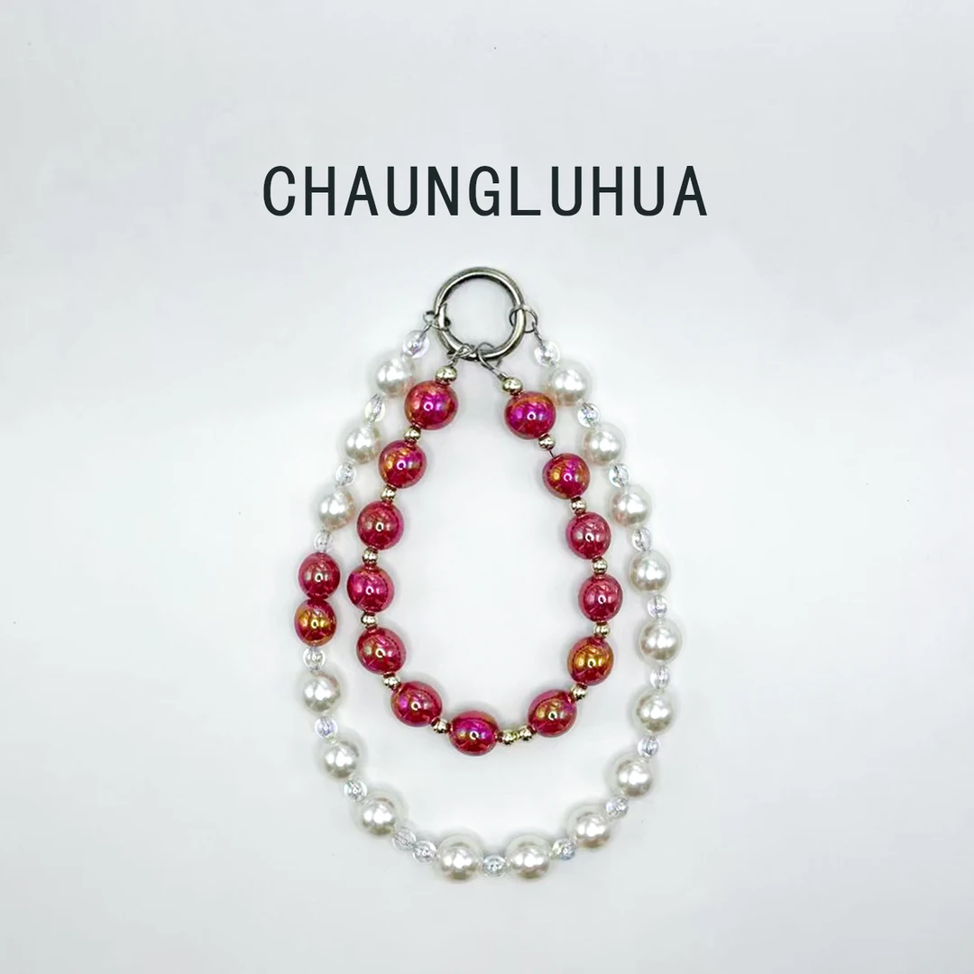 纯手工千款DIY珠绳手机挂链饰品手机链包包挂链时尚彩色车挂通用