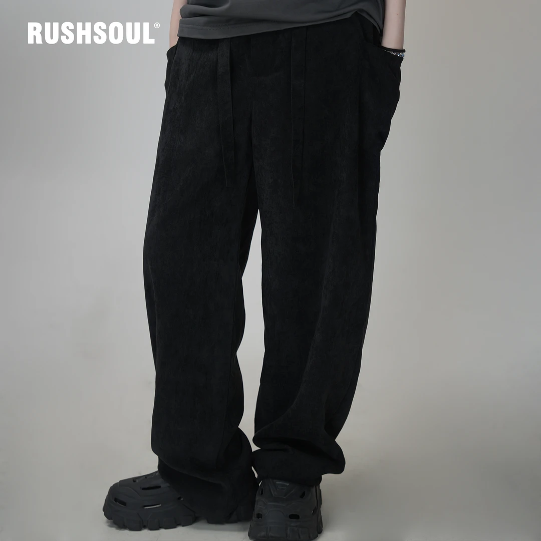 【做旧工艺】RUSHSOUL秋季新款原创小众耐磨耐造做旧工艺休闲裤