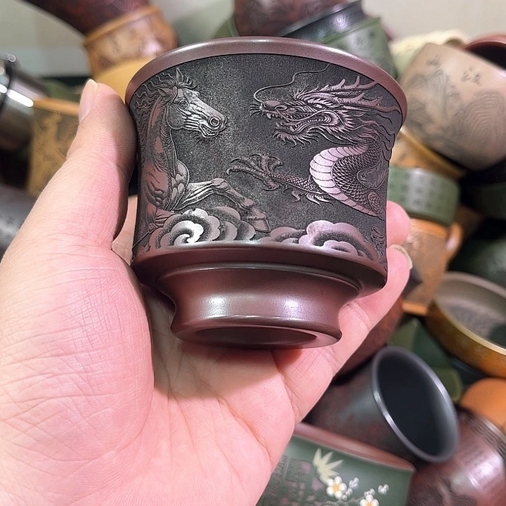茶杯紫砂全手工紫砂主人杯