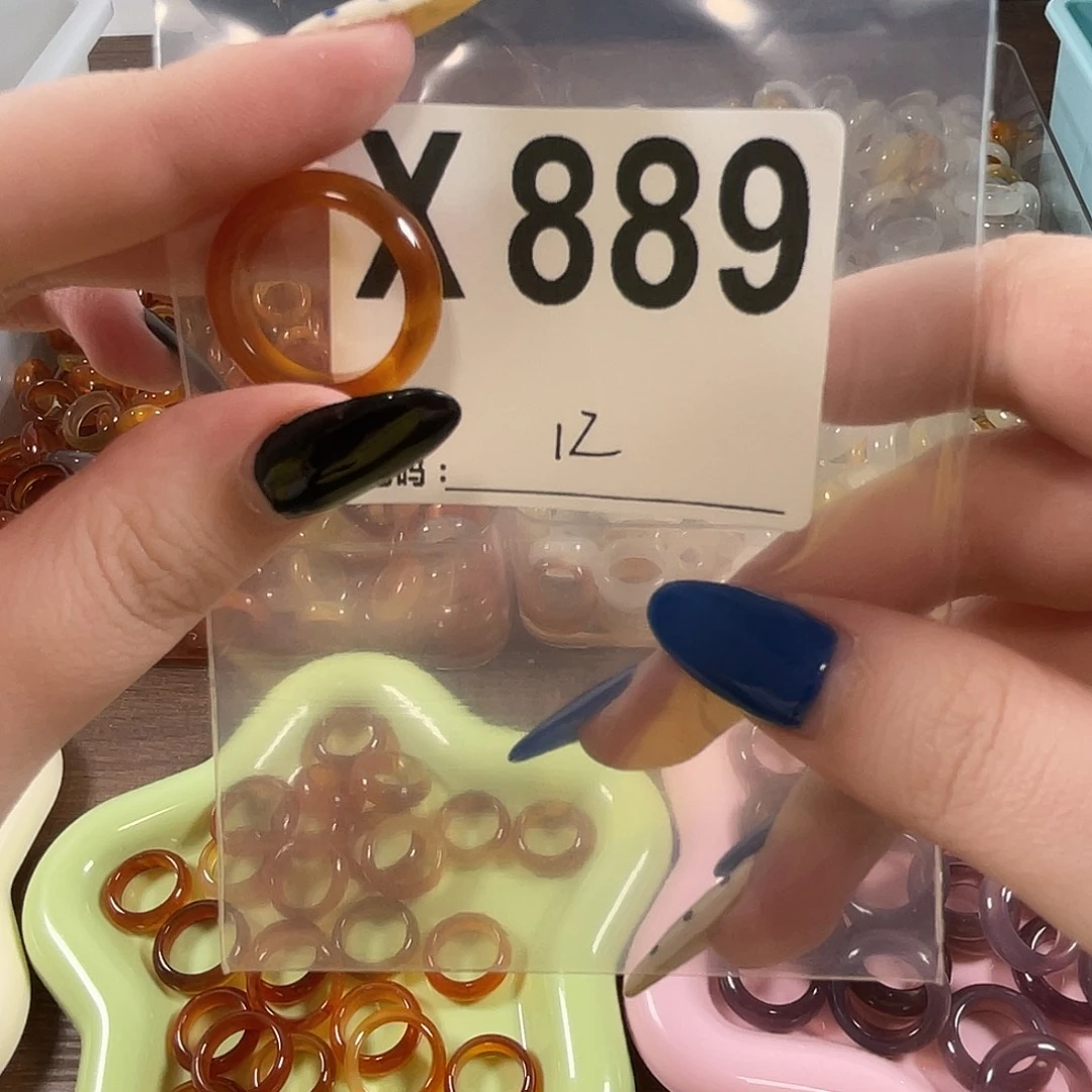 玛瑙/玉髓未镶嵌戒指889
