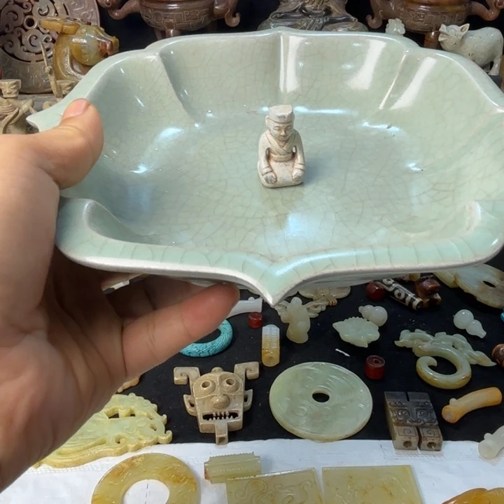 摆件汝瓷全品摆件一个