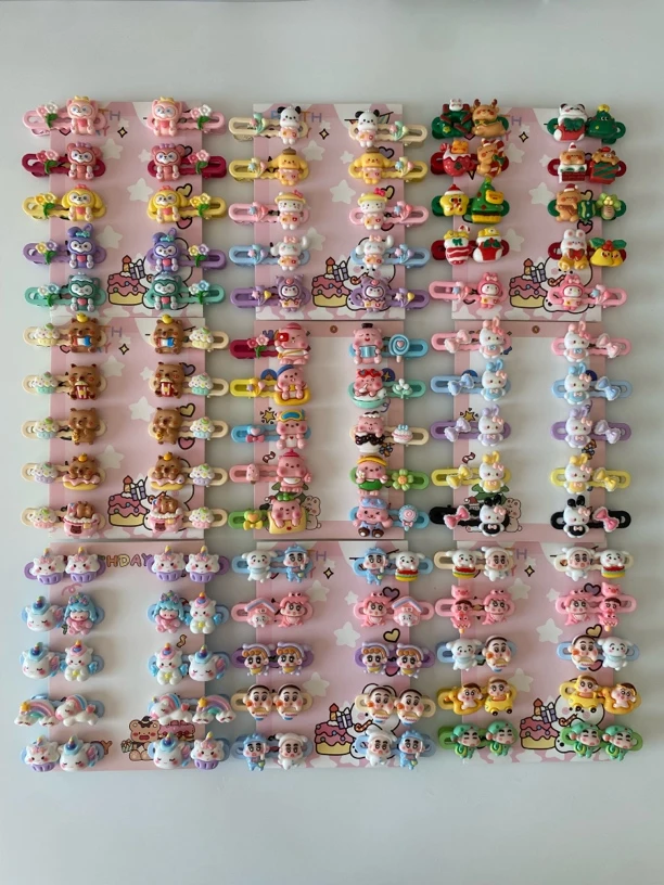 卡通风女可爱风发夹网红鸭嘴夹头饰时尚可爱发卡边夹弹力