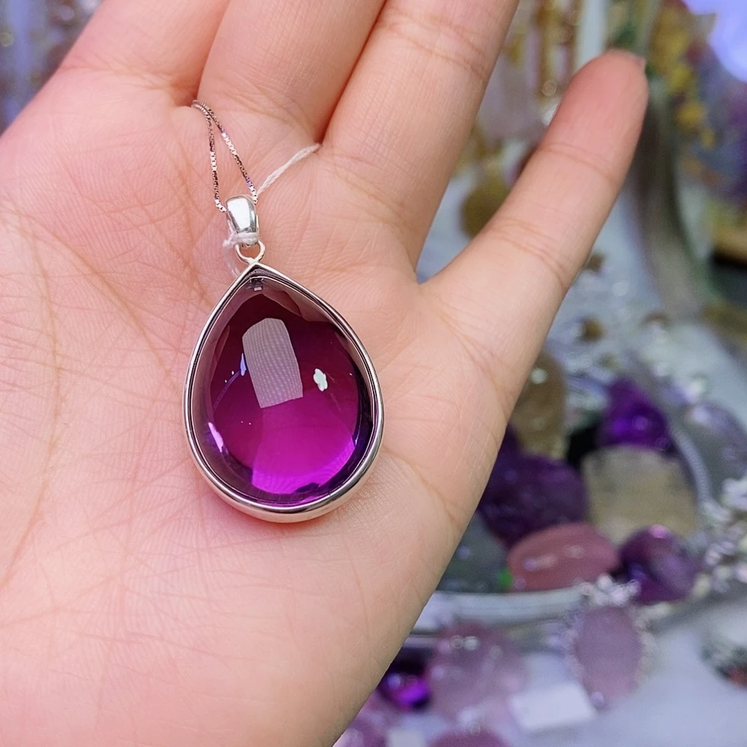 吊坠(赠链)银S925镶嵌水晶