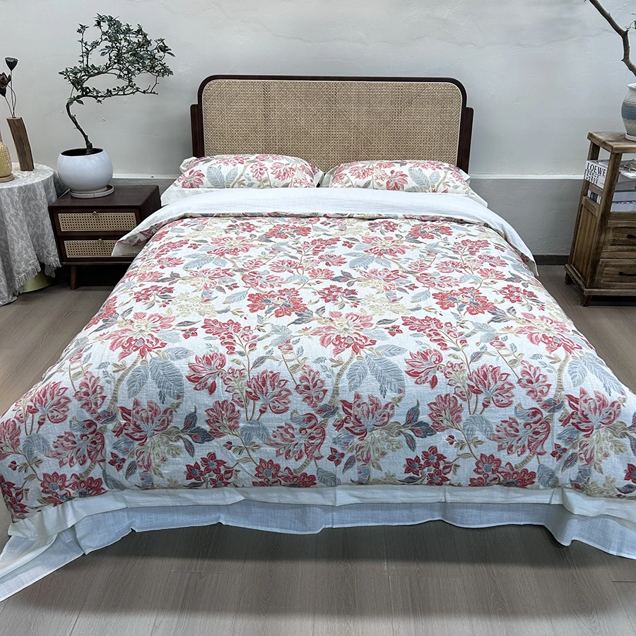 【云锦】国风亚麻四件套 小众设计私人定制版床上用品