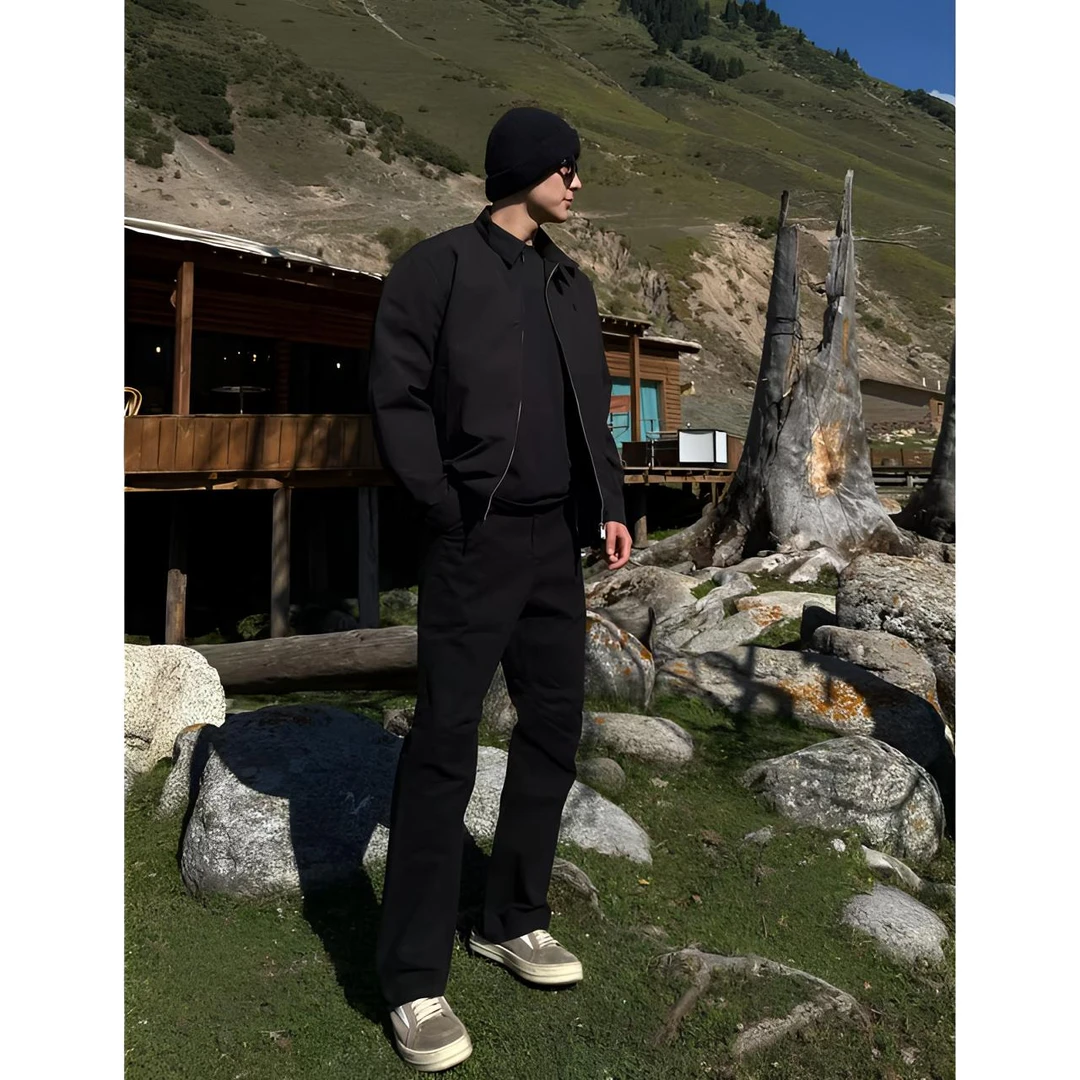 【西博】秋季柳叶褶直筒西裤宽松休闲裤百搭宽松直筒裤