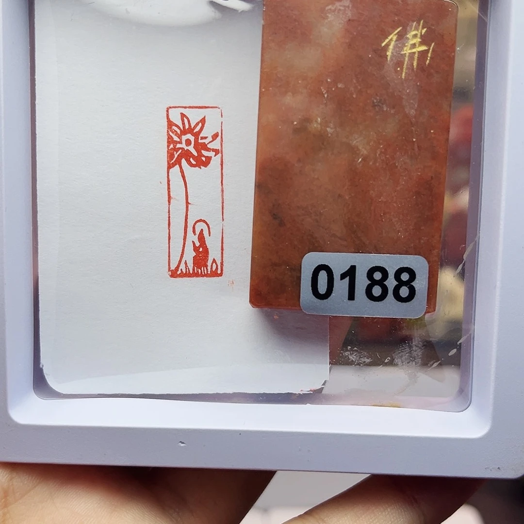 寿山石印石1×3佛造像 手工篆刻