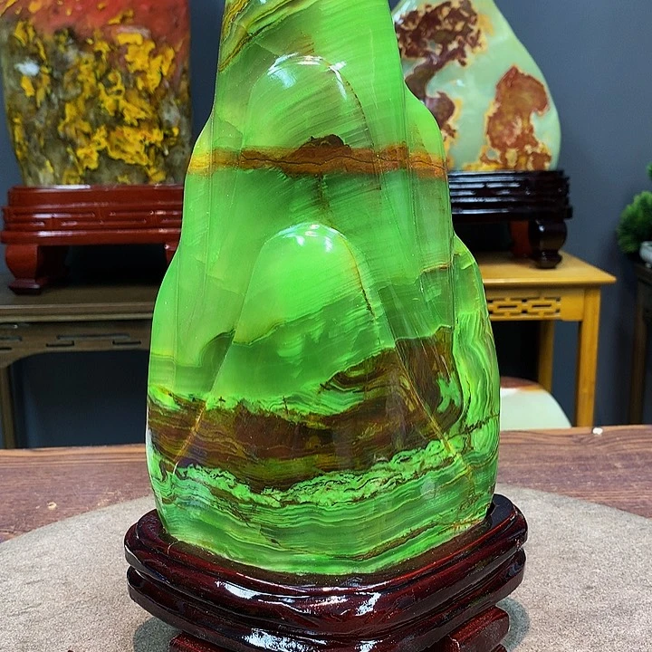 石材靠山摆件家居