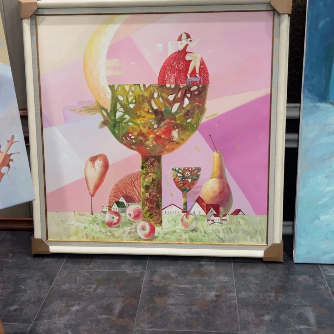 金***蛋油画女王纯手绘油画