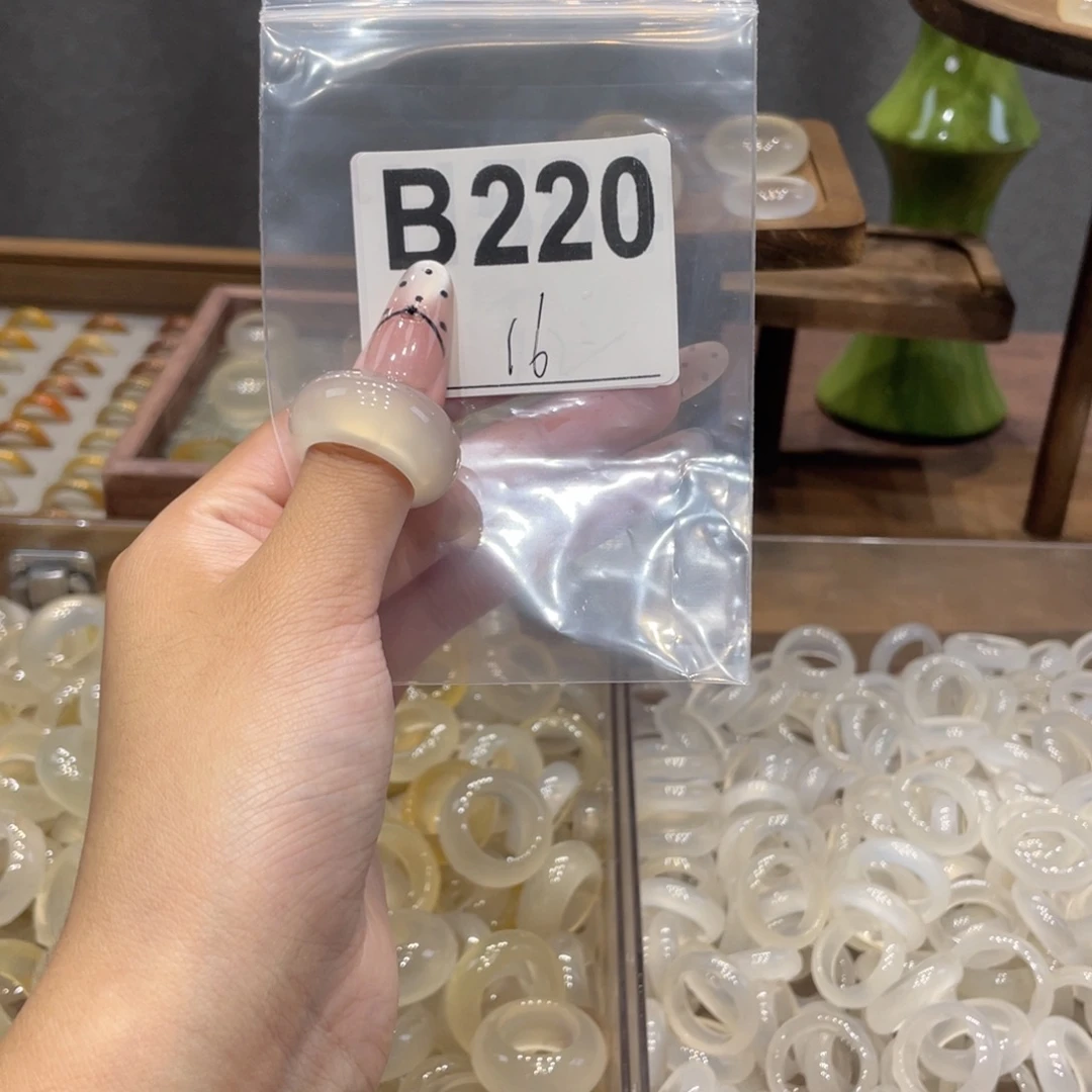 玛瑙/玉髓未镶嵌戒指220
