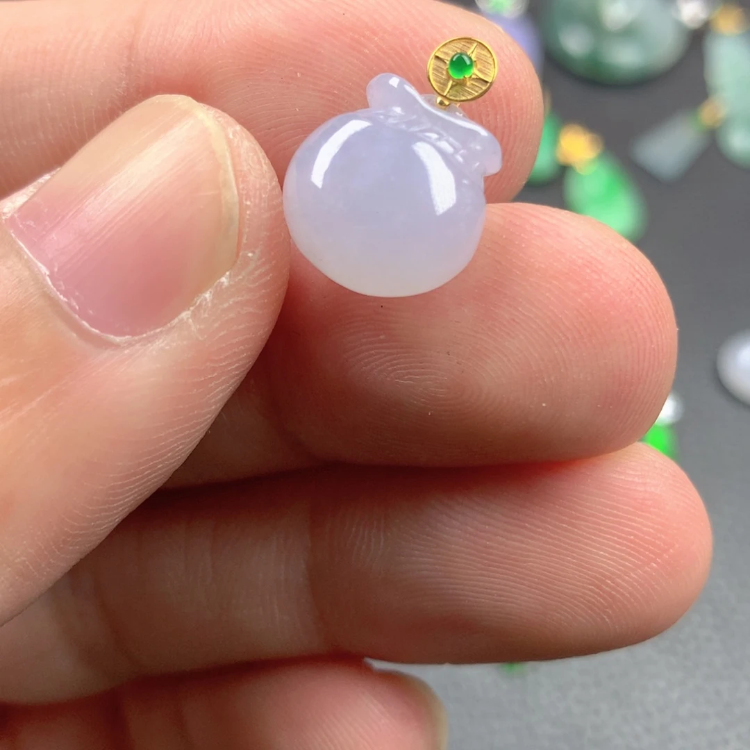 【闪购商品】颈饰18K金镶嵌翡翠语翡翠