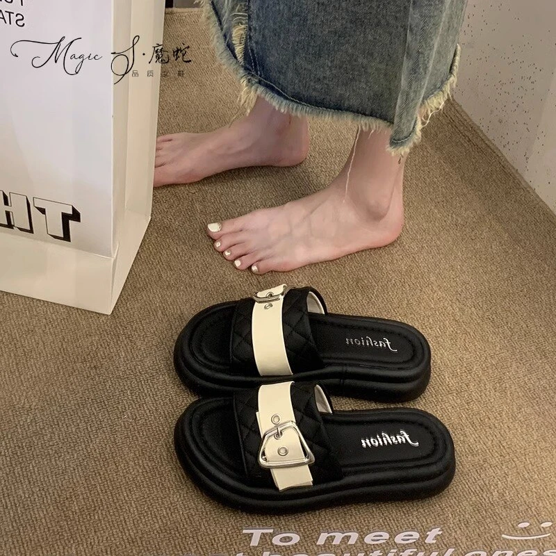 明星同款新款网红软底凉拖鞋女夏季外穿百搭时尚厚底夏天休闲凉鞋