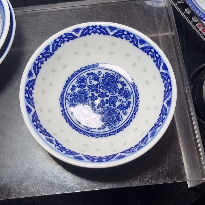 碗青花玲珑三件套