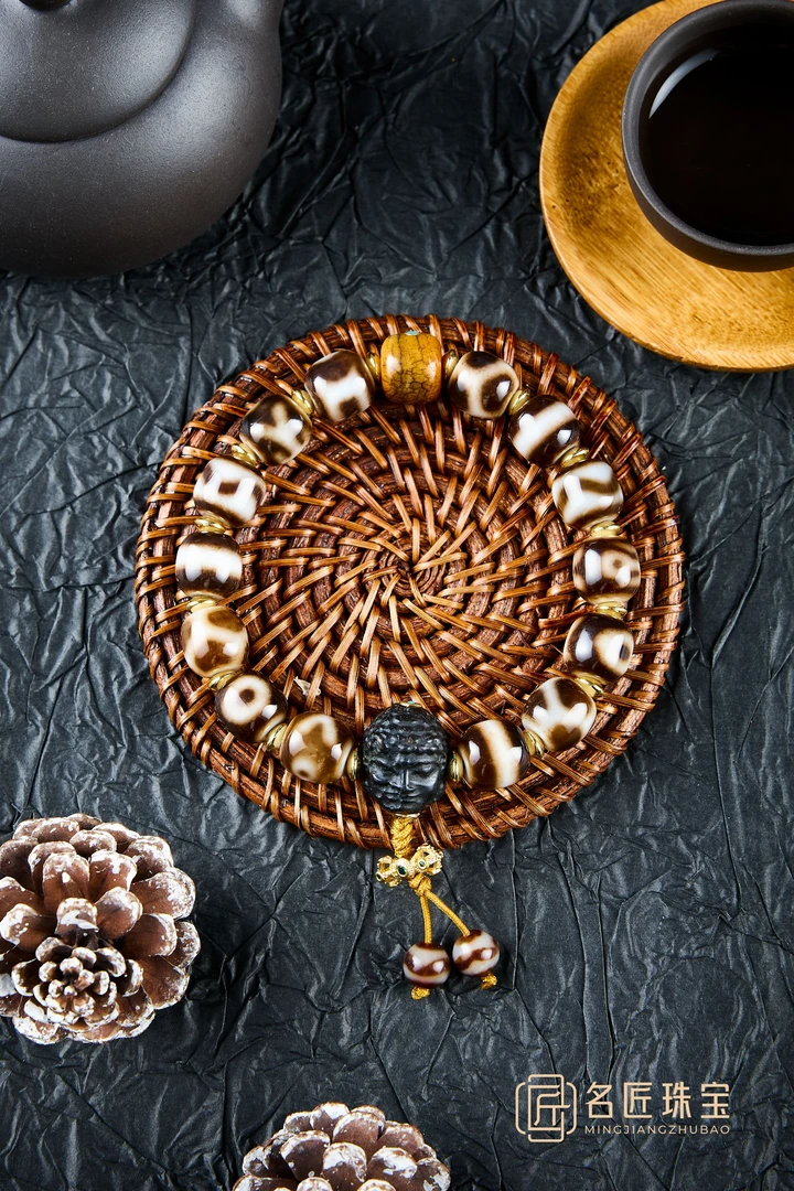 名匠「一念佛魔」系列 多宝手串 纯手工 天然玛瑙