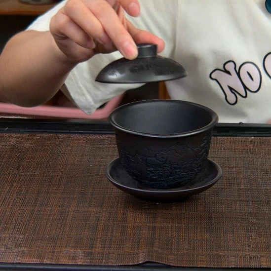紫砂茶杯高货放漏