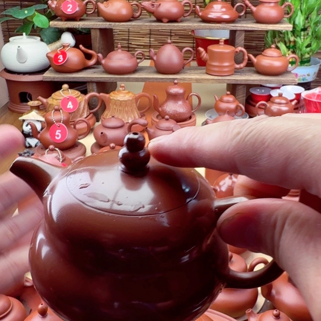 茶壶紫砂葫芦135 cc手拉壶