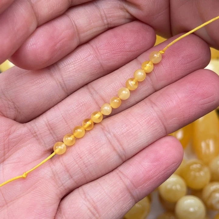 裸石蜜蜡未镶嵌B****A蜜蜡4圆珠