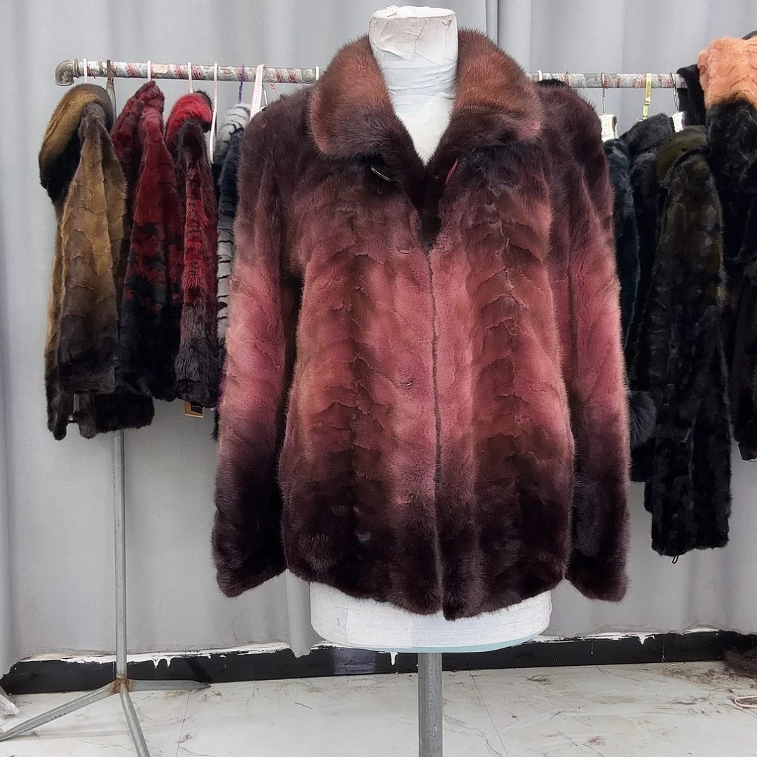 水貂拼貂真皮真毛