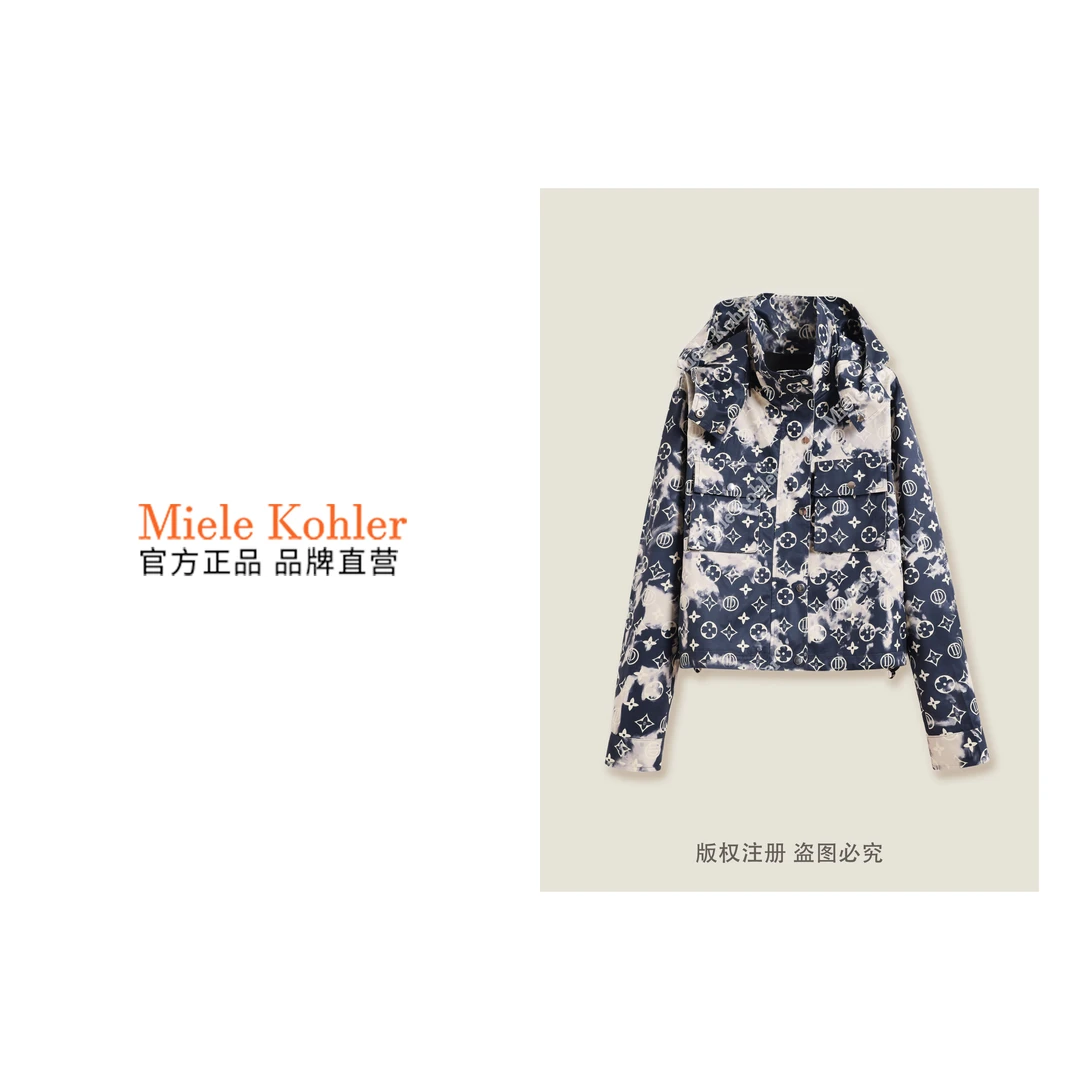 春季新款薄款立领长袖口袋设计外套女装MKKQ85909【澳门小源同款】