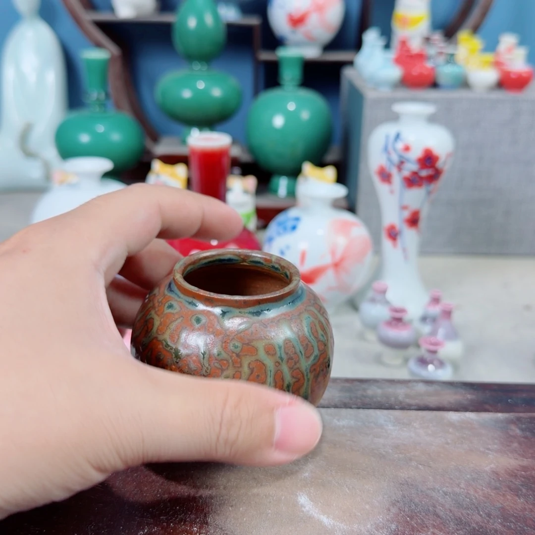 陶瓷手工小花器摆件