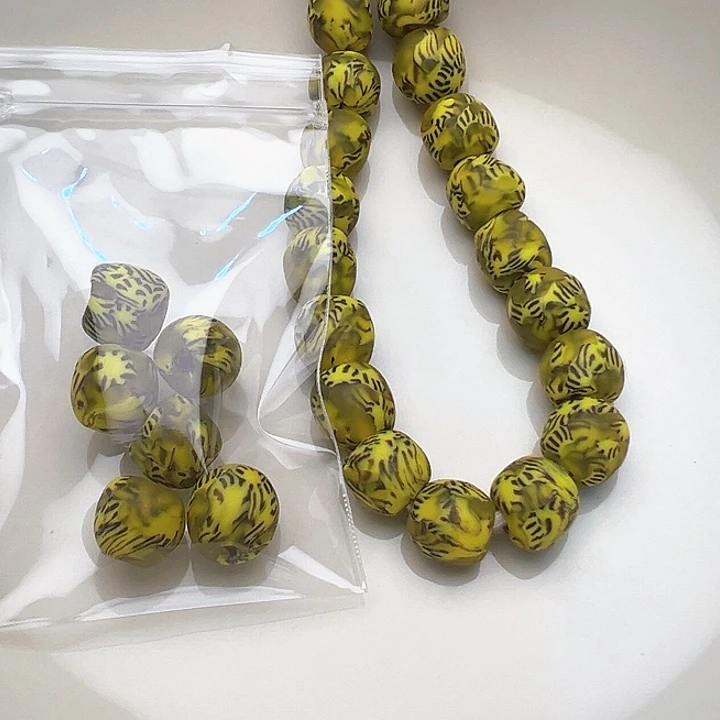 颈饰琉璃非洲彩绘珠7米6颗031