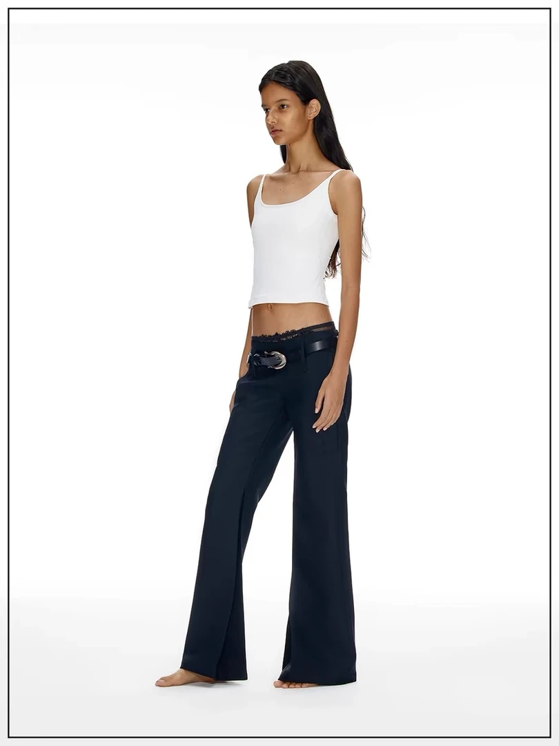 ③【KIM ZHANG】高级极简小众设计感裤子