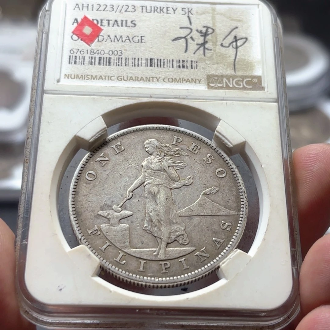 薛***猫银Ag900美属菲律宾大洋银币