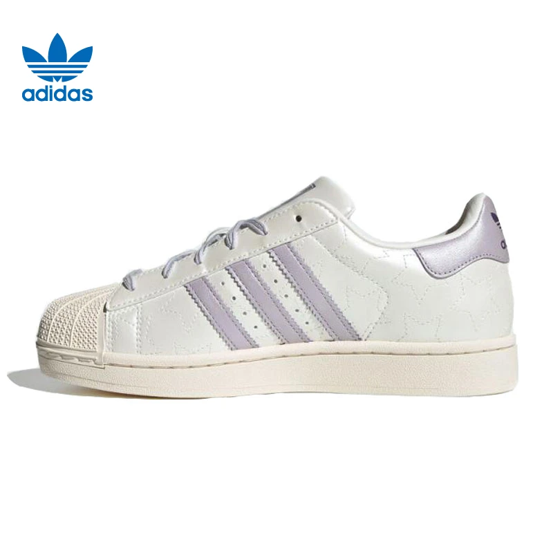 【流光风】adidas阿迪达斯三叶草女鞋贝壳头运动鞋休闲鞋JR6984