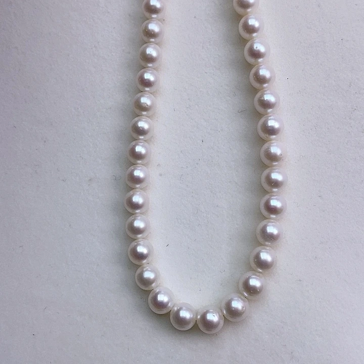 淡水珍珠颈饰银S925镶嵌