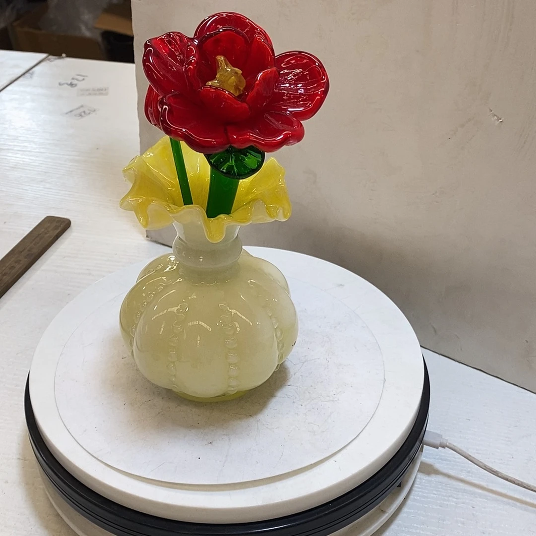 琉璃两只花加瓶琉璃