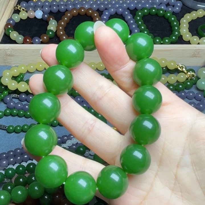 菠菜绿16mmmmmmm手链