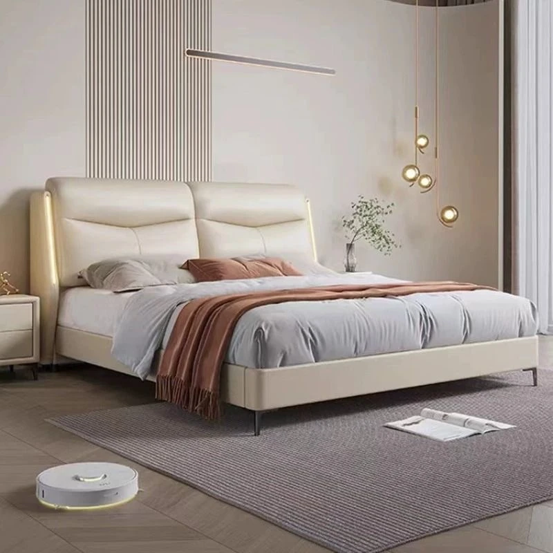 拉萨发货西藏包邮轻奢高端大气双人床家用主卧储物次卧婚床1.8