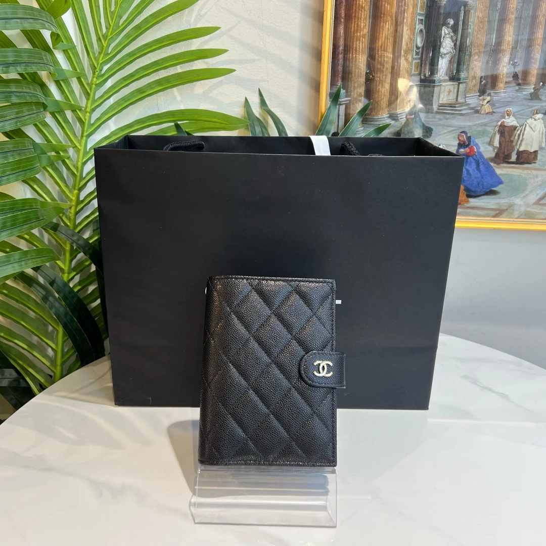 99新 Chanel/香奈儿 御古屋/95020/鱼子酱钱夹 芯片