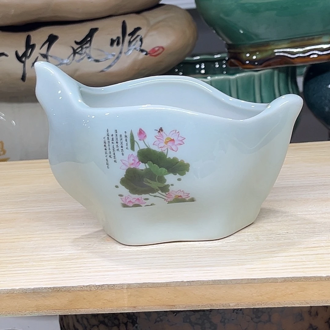 陶瓷绿植多肉微瑕花盆口径11*8.5